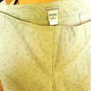 Exofficio 100% Cotton Sage Desinged Ankle Buttoned‎ Sz. 12 Pants